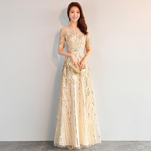 

ethnic clothing gold sparkly sequins cheongsam geometric mesh qipao perspective bling chorus dress gown celebrity banquet female vestid, Red