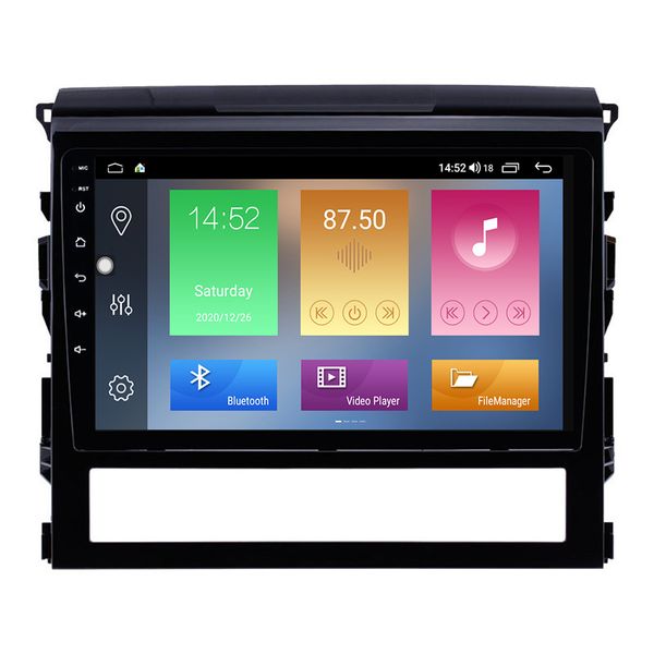 Lettore radio dvd per auto per Toyota Land Cruiser-2016 Sistema di navigazione GPS con telecamera posteriore Controllo del volante Android 10 9 pollici