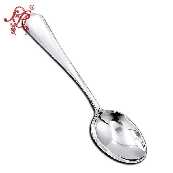 

spoons full silver 999 spoon pure glossy polished tableware single wholesale
