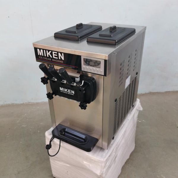 

ice cream making machine for restaurants business three heads with universal wheels 220v digital control system