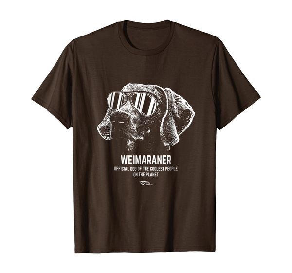 

weimaraner official dog of the coolest pup lovers t-shirt, White;black