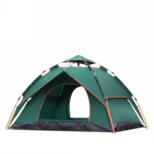 

outdoor double camping full automatic double spring 3-4 person beach camping tent essential tents for hiking, climbing and out