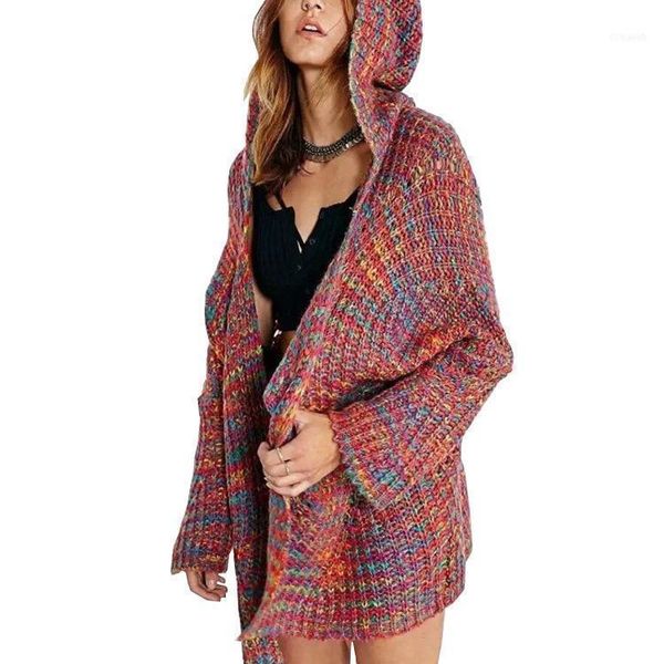 

sale 2021 spring autumn women sweater casual long cardigan fashion korean slim pocket loose knit outwear coat1, White