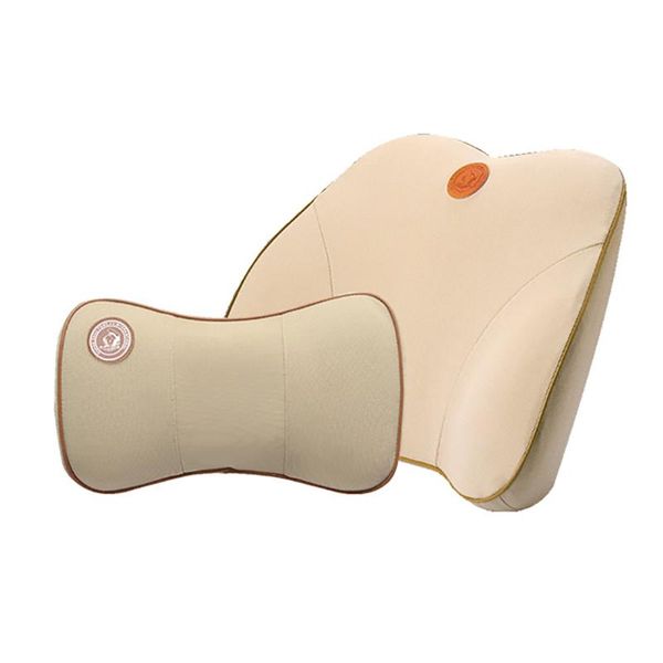 

car seat covers back support pillow cushion neck memory cotton fiber leather lumbar travel waist