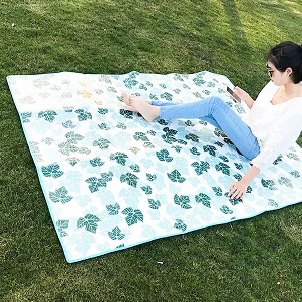 

outdoor pads portable fold sleeping pad mountain camping leaves waterproof mats