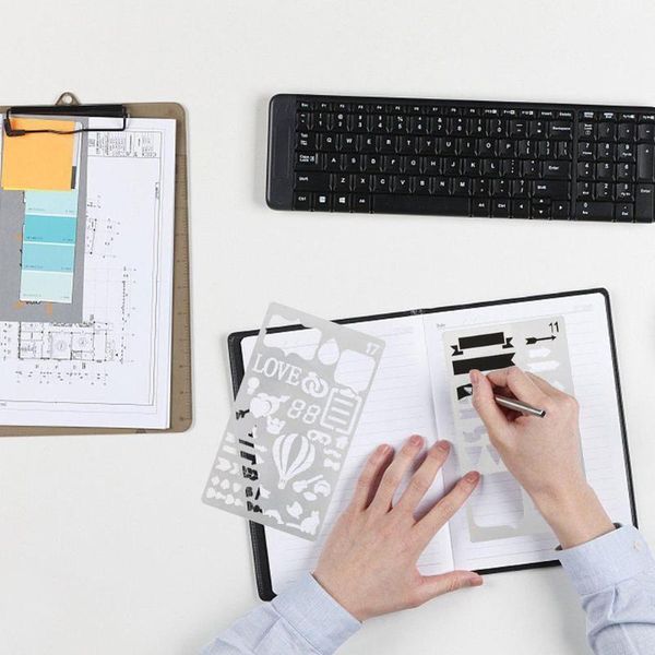 

craft tools 12 / 20 pcs account drawing template for scrapbook po paper card making process decoration embossing