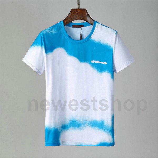 

designer luxury for mens clothing t-shirts fashion summer classic letter print sky cloud simple casual round neck t shirt tee tshirts, White;black