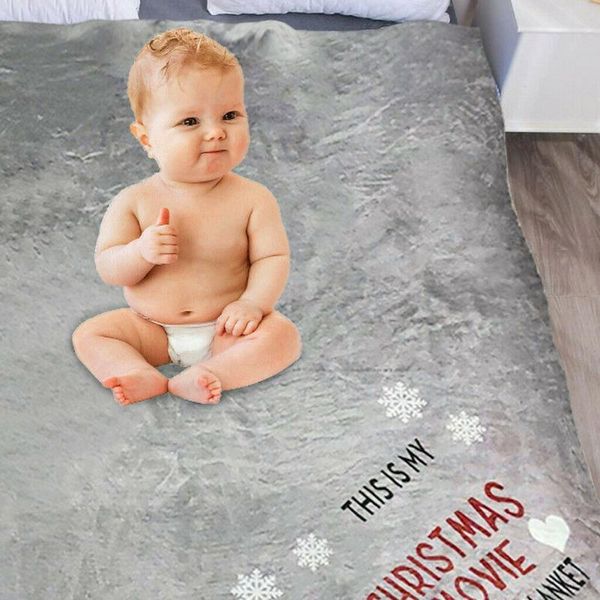 

pillow case 130x160cm throw super soft reversible flannel snowflake pattern aug889