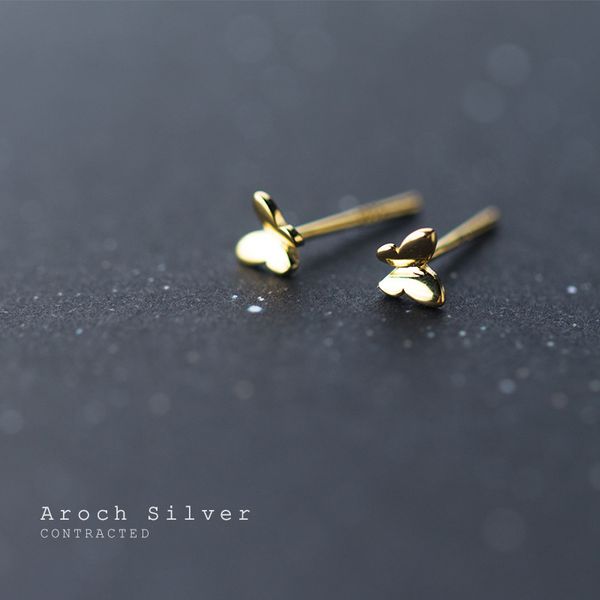

flying butterfly gold color stud earrings elegant ear studs for girl and kids 925 sterling silver jewely accessoriesdio chan contact