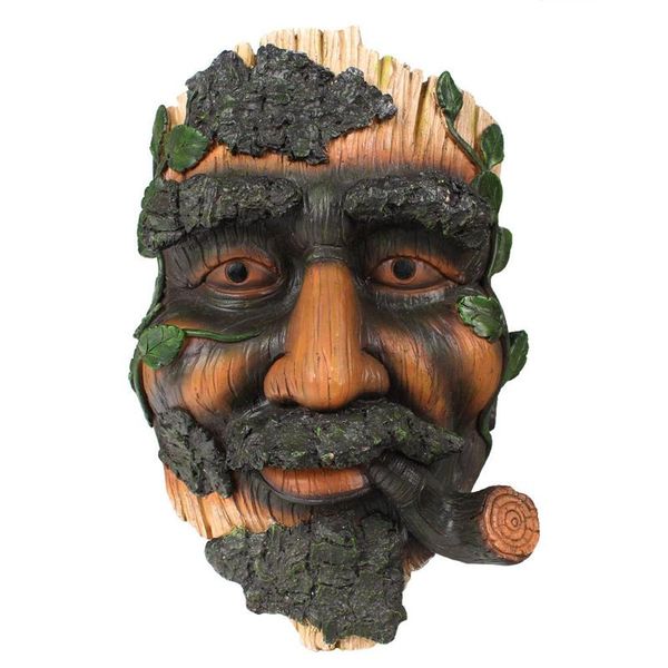 

old man tree hugger garden peeker yard art outdoor face sculpture whimsical decoration decorations