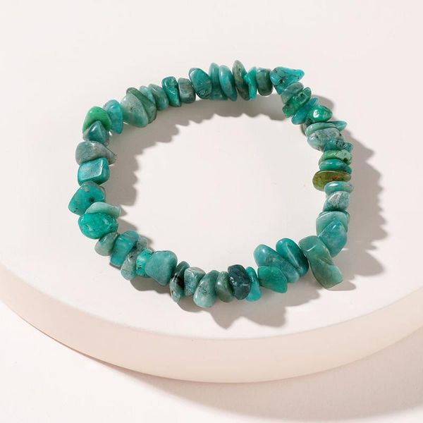 

beaded, strands fashion jewelry green natural stone beaded strand bracelet for women, Black