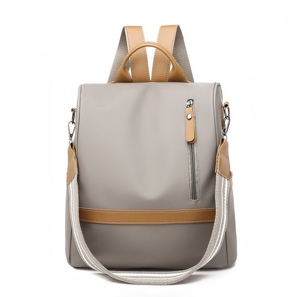 

2021 korean fashion oxford cloth women's bag backpack simple leisure
