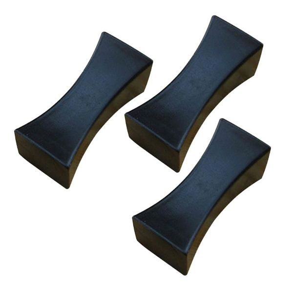 

chopsticks 3 pcs stainless steel alloy chopstick holder pillow shape spoon forks tableware rest rack stand (black)
