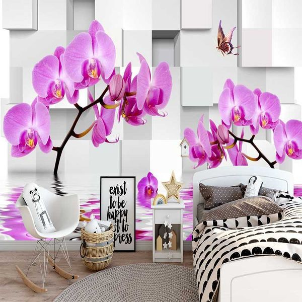 

milofi 3d custom wallpaper butterfly petal house background wall wallpapers