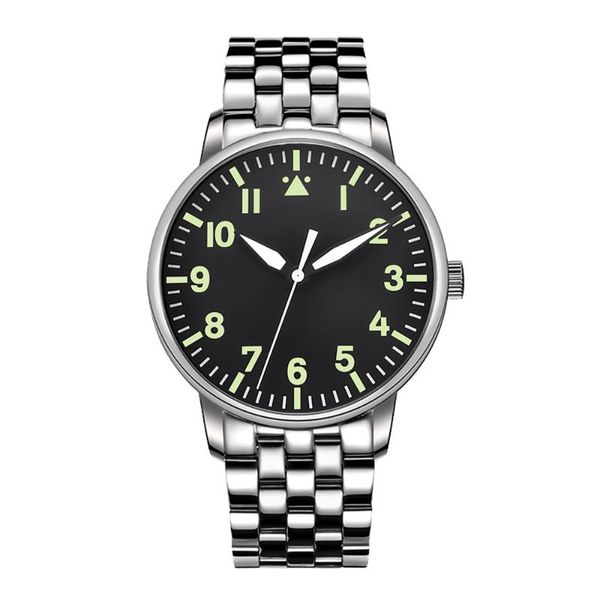 

wristwatches 42mm automatic mens watch seagull miyota military luminous waterproof 316ss mechanical corgeut, Slivery;brown