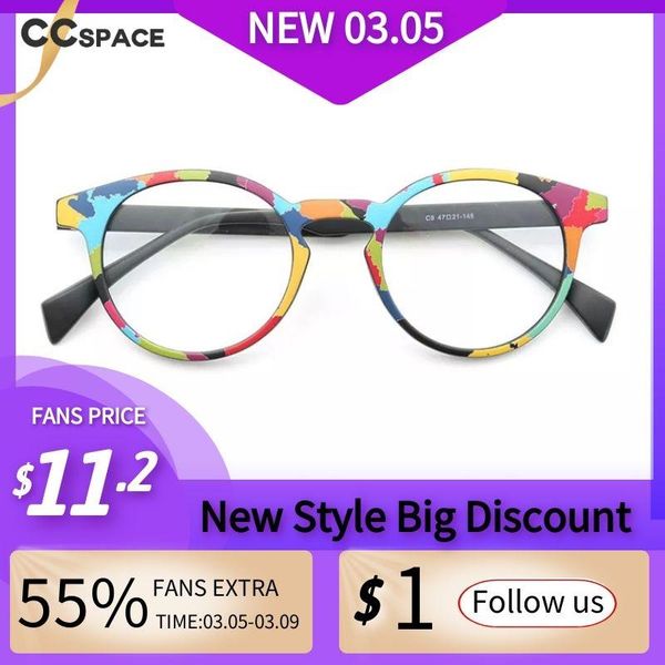 

retro round acetate optical glasses frames colorful men women fashion computer eyeglasses sunglasses, Black