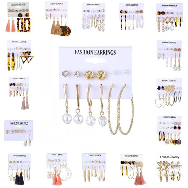 

kimter handmade tassel dangle earring set lightweight acrylic pearl hoop stud earrings for women lady jewelry valentine's day gifts k42, Silver