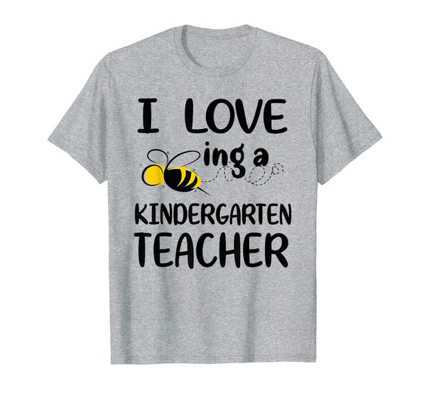 

i love being a kindergarten teacher tshirt teacher gift t-shirt, White;black