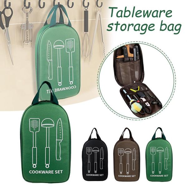 

storage bags outdoor portable competition cookware kitchen barbecue tableware bag utensils dinnerware