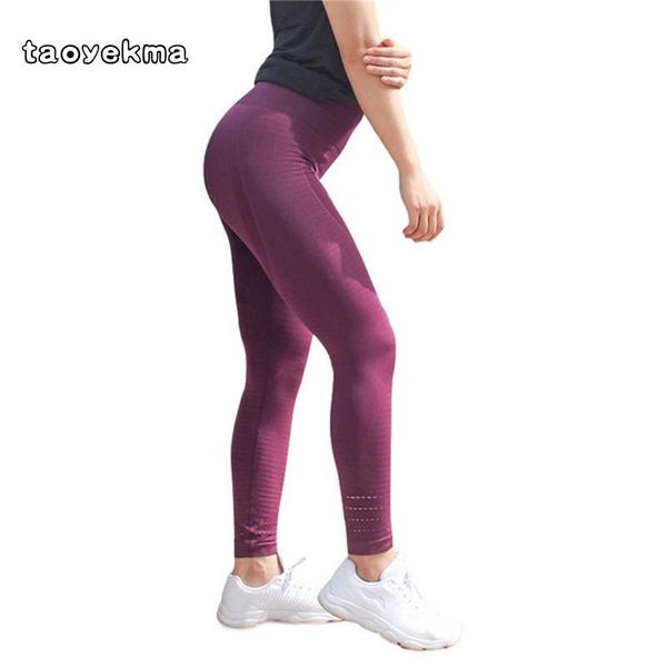 

yoga outfits taoyekma sports women running pants sportswear fitness high waist leggings exercise gym compression tights trousers, White;red