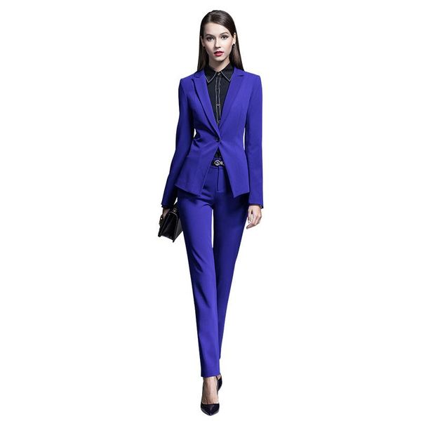 

women's suits & blazers 2021 autumn arrival pants blazer and long turn-down collar ladies elegance full sleeve s, White;black