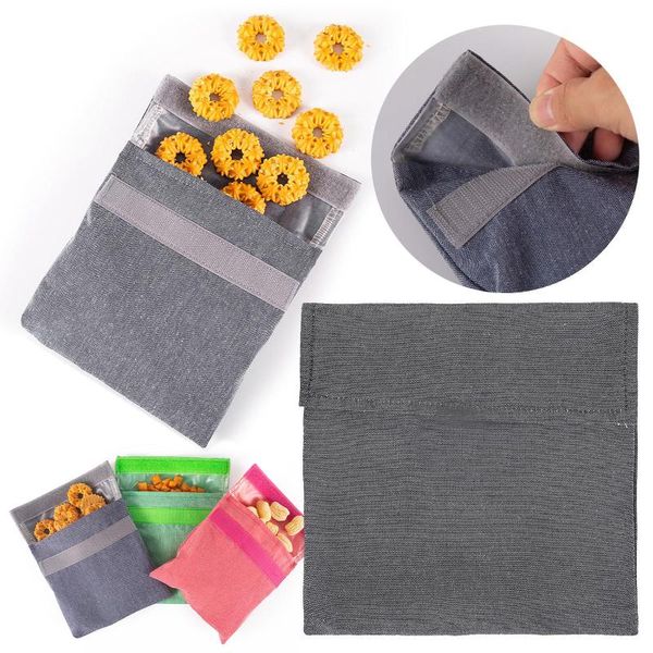 

gift wrap reusable snack bags nuts candy cookies bag waterproof seal fresh food storage sandwich #50g