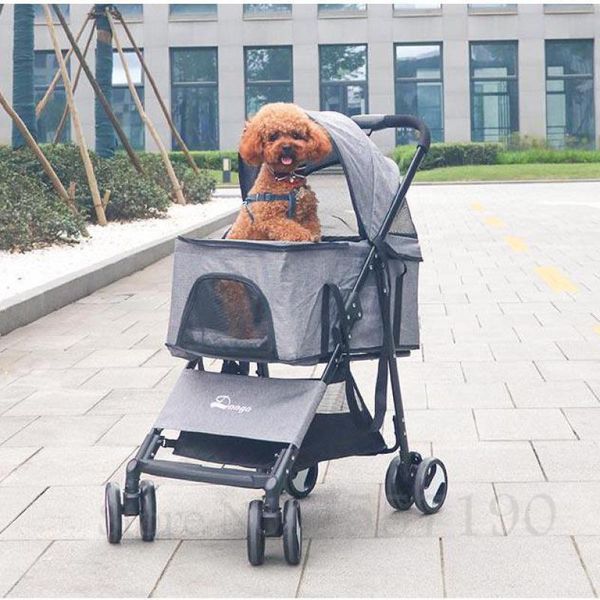 

dog stroller pet light folding cart cat small large out car seat covers