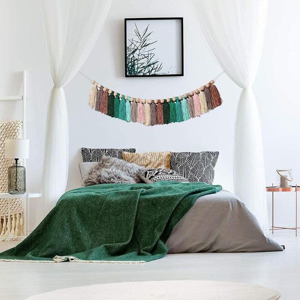 

decorative objects & figurines colorful garland home decoration accessories party backdrop wall hangings ornament