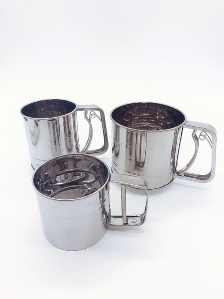 

baking & pastry tools stainless steel flour sifter powder sieve cup mesh knife cake for cakes decorating