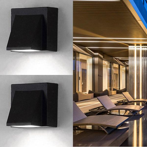 

5w led wall lamp waterproof ip65 garden corridor outdoor indoor sconce light ac85-265v lamps