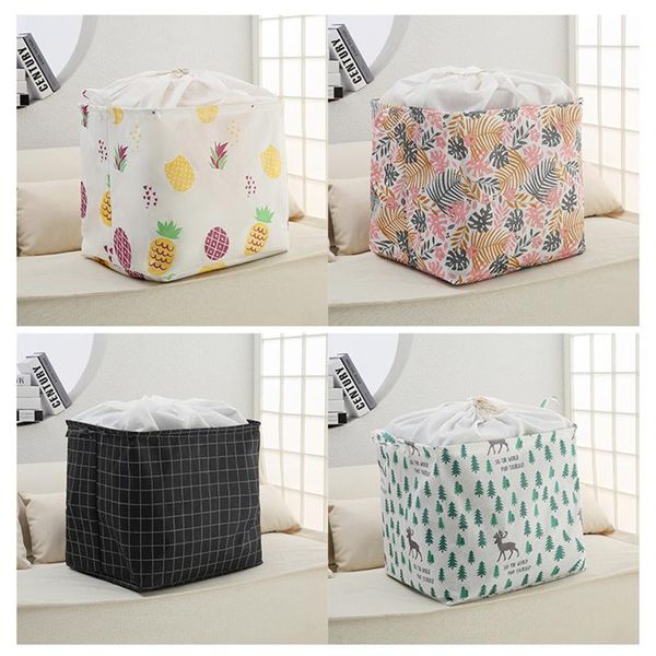 

clothing & wardrobe storage 100l bag with reinforced handle non-woven fabric built-in fix frame dustproof large capacity cloth organizer twe