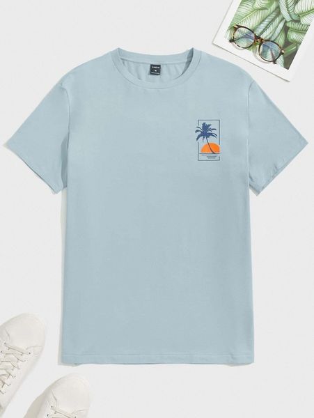 

men tropical print tee u6wp#, White;black