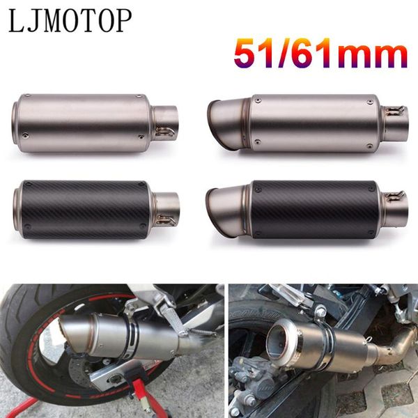 

exhaust pipe 51-60mm universal motorcycle scooter muffler with db killer for f800 r1200 gs adventure st s hp2 enduro k1200r