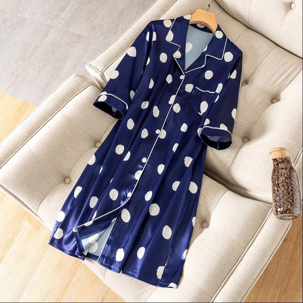 

oversize 3xl sleep robe women sleepwear shirt nightdress home wear nightgown silky gown sleepshirts bathrobe, Black;red