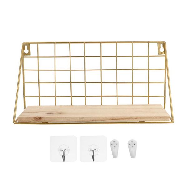 

other home decor 1set simple style storage shelf durable wall-mounted rack ornament