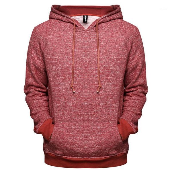 

men's hoodies & sweatshirts 2021 spring simple hoodied solid color slim fit thick fleece men cotton mens, Black