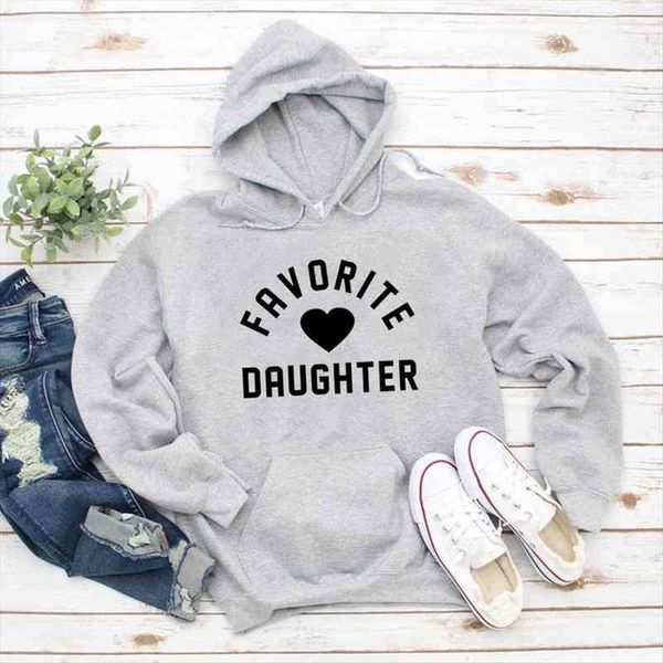 

favorite daughter hoodies women funny mom sweatshirt for daughter idea, Black