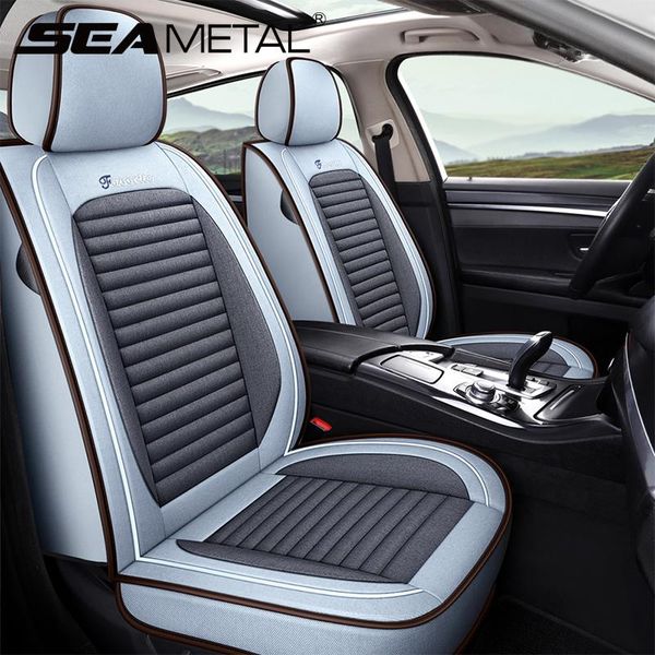 

car seat cover linen flax auto protector pad universal automotive vehicle cushion fit for sedan suv pick-up truck goods covers