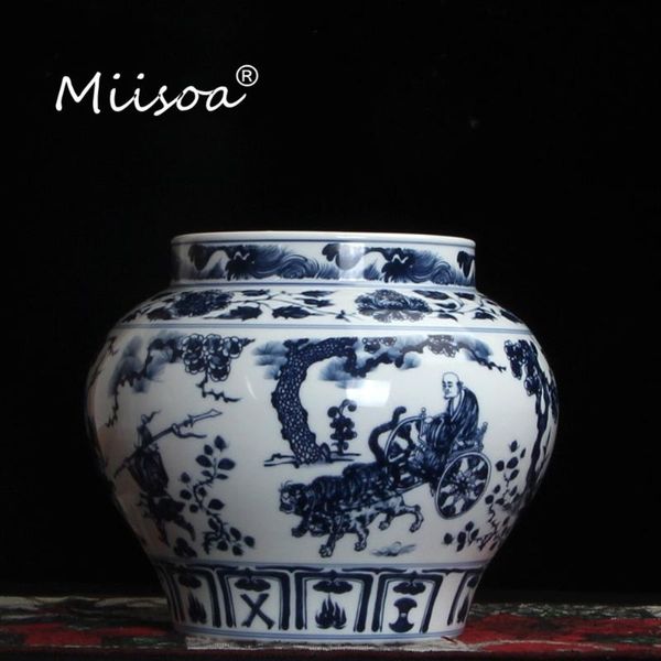 

vases miisoa blue and white porcelain chinese ancient character home furnishing jingdezhen ceramic antique decoration bottle vase