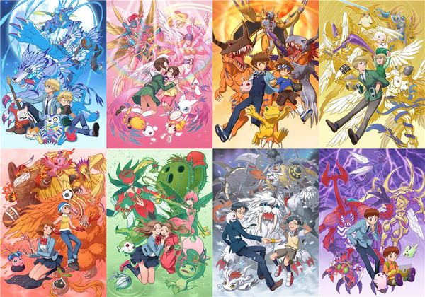 

paintings digimon adventure dropkick polypropylene a3 8 pieces posters wall poster ppp128
