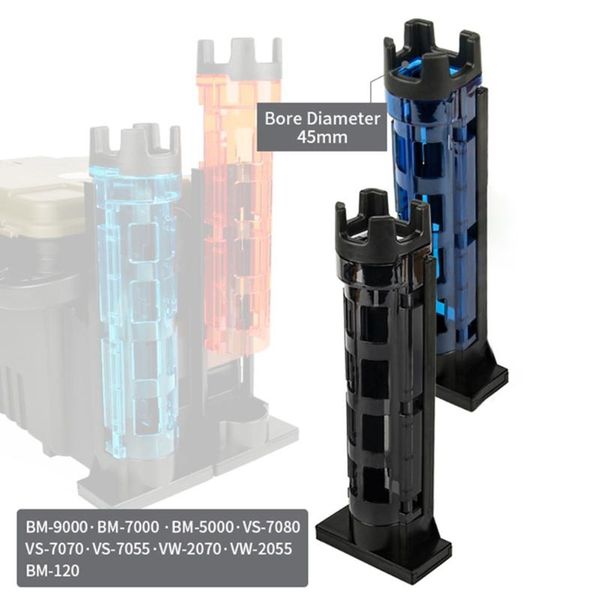 

boat fishing rods rod holder raft barrel accessory vertical inserting device for meiho box fish pole height adjustable pesca iscas