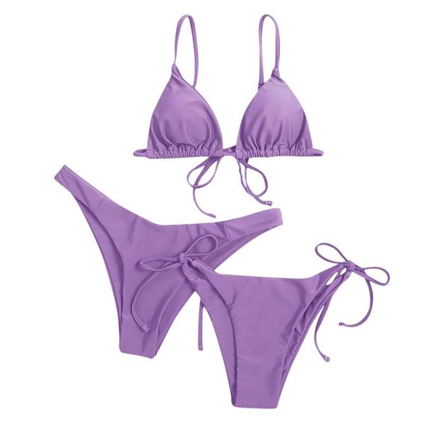 

women's swimwear v neck bikini slim bikinis print women 2021 push up swimsuit solid set baÃ±adores mujer, White;black