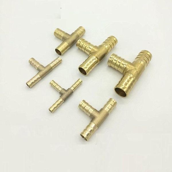

kitchen faucets t-shape brass barb pipe hose fitting reducing tee connector for 4mm 5mm 6mm 8mm 19mm copper pagoda water tube fittings
