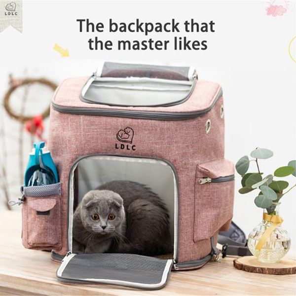

cat carriers,crates & houses foldable carrier bag breathable puppy backpack cats box cage small dog pet travel handbag space
