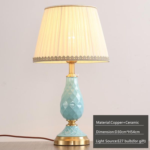 

modern table desk lamp design ceramic luxury led bedside decorative light for living room bed study office lamps