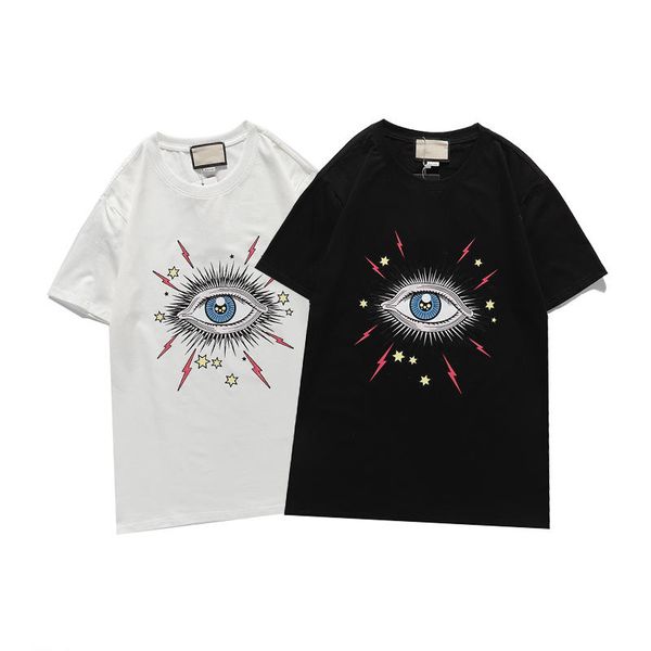

2021ss men's t-shirt spring summer leisure women's tees black and white short sleeve lovers' wear size s-xxl delivery 05, White;black