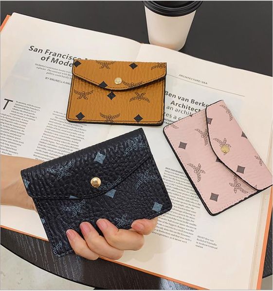 

fashion printing pu short wallet women's change coin bag, Red;black