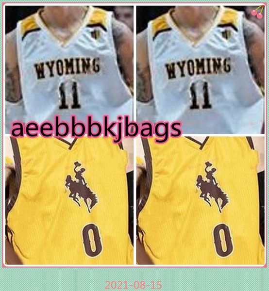 

stitched custom 10 hunter thompson 11 trevon taylor jersey greg milton iii 13 brandon porter wyoming cowboys college men women youth, Black