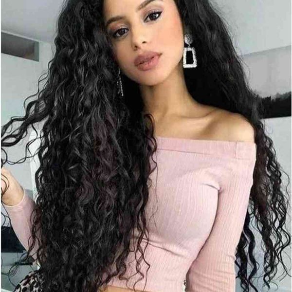 

wig women's black hand roll chemical fiber long curly set, Black;brown