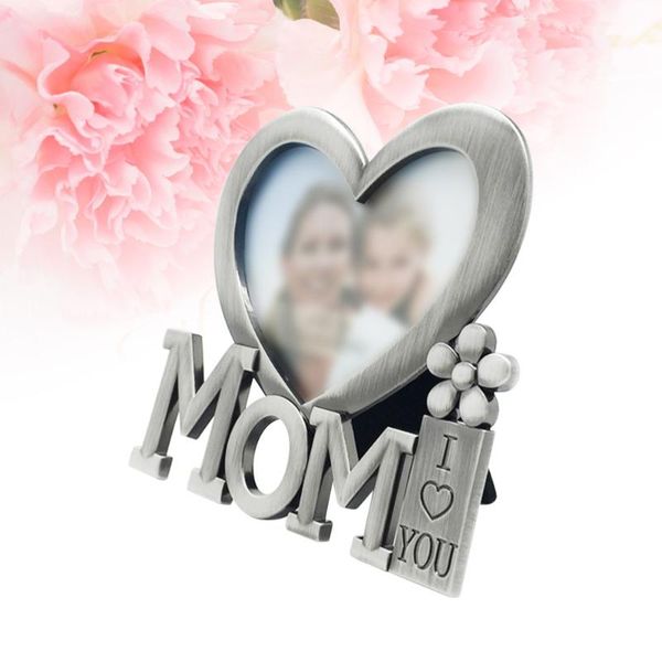 

mother's day po frame heart shape metal prop mom frames